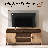 Elegant Curved TV Stand With Hidden Storage, Modern TV Console Media Console For Tvs Up To 65"-1702811136