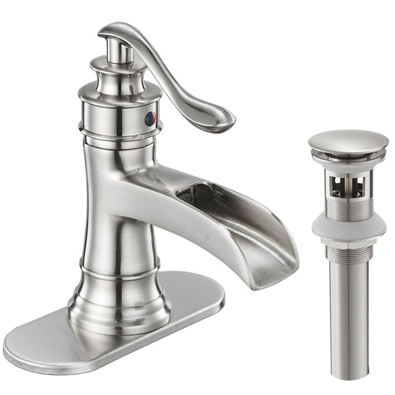 Robinet pour salle de bain à poignée simple
