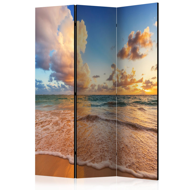 135cm W x 172cm H 3 - Panel One Sided Room Divider Folding Room Divider