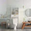 Over-The-Toilet Storage Cabinet With One Drawer And 2 Shelves Space Saver Bathroom Rack