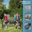 Banc oscillant d'extérieur pour 2 personnes Outsunny