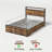Bed Frame with 8 Storage Drawers, LED Headboard with Charging Station, Metal Platform Bed Frame, No Box Spring Needed, Noise-Free, Stable and Solid-1303121125