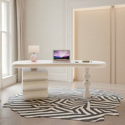 Cream style creative home desk