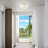 Flaire Fabric Semi Flush Mount-407736341-407736338