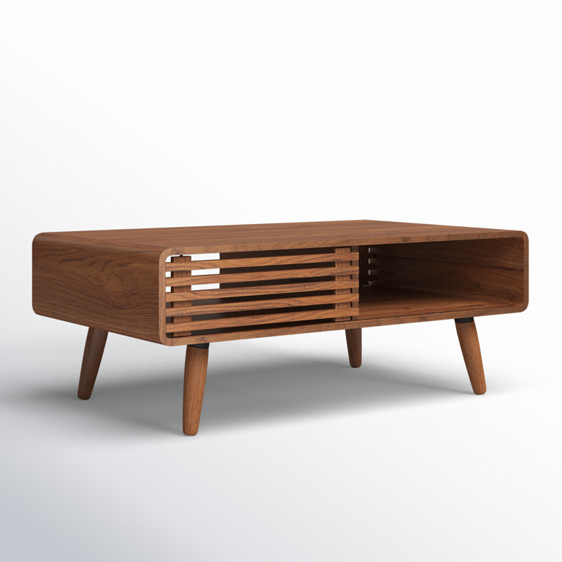 Bria 4 Legs Coffee Table with Storage | Mercury Row®