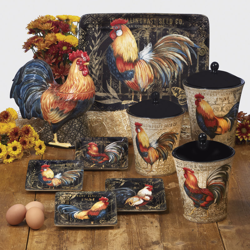 Bocal à biscuits 3D coq certifié International