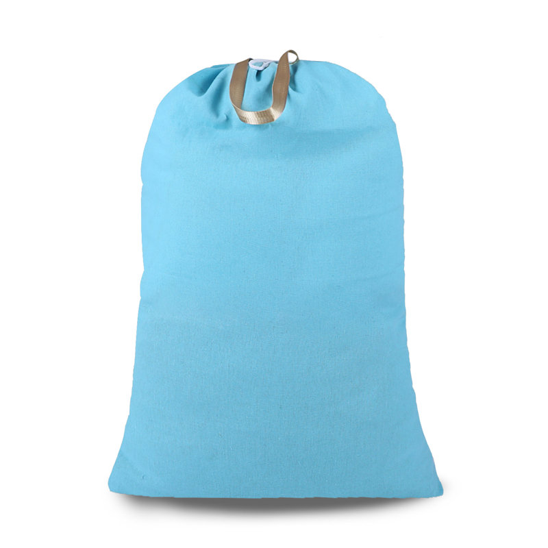 Fabric Laundry Bag, Light Blue