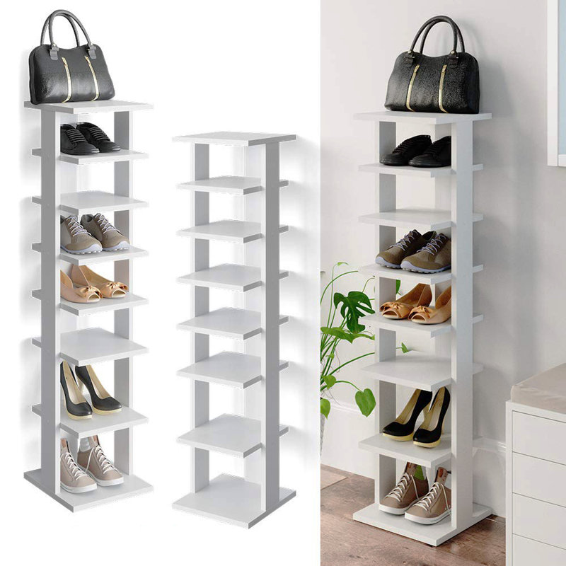 7 Pair Stackable Shoe Rack