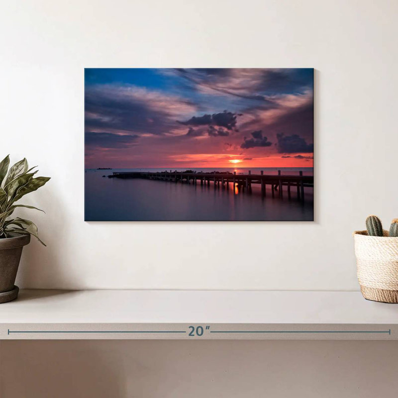 Coucher de soleil Gillard Grand Cayman, H 8 po x l 12 po