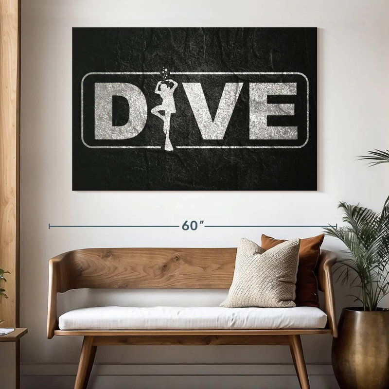 Sireci Dive Sign, 34" H x 51" W