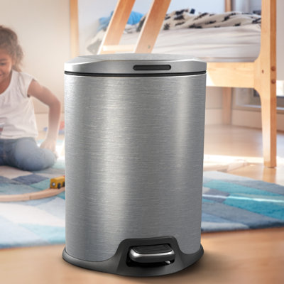 Poubelle à pédale 3 gallons en acier inoxydable