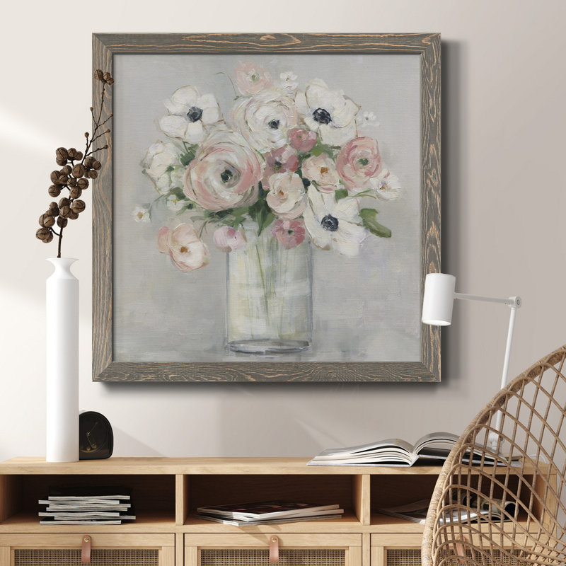 «Fall Giving Thanks» - Cadre photo, art textuel sur toile, H 31,5 po x l 31,5 po x P 1,5 po, Encadré gris