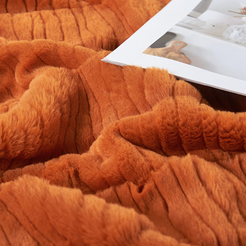 Throw Blanket, Burnt Orange