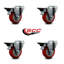 Roulettes pivotantes en poly avec freins Posi Lock-88884159