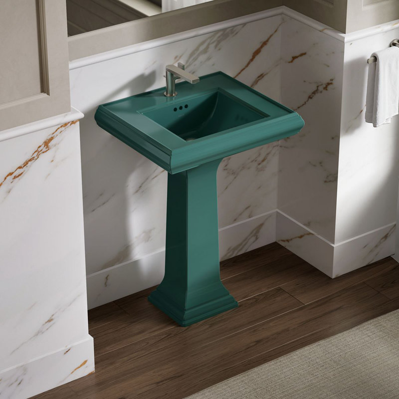 Piédestal de lavabo de salle de bain Memoirs seulement, Sarcelle