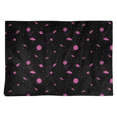 Napperon en coton 18 po Outer Space