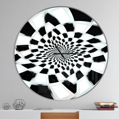 Abstract Abstract Spiral Fractal Design - Horloge murale moderne