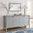 Emmeline 66" 4-Door Scalloped Sideboard Cabinet-106714565
