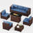 Benboe 6 - Person Patio Conversation Set with Cushions-1368723260