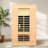 2-Person Far-Infrared Hemlock Indoor Sauna Room with Recessed Roof