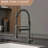 Kitchen Sink Faucet With Soap Dispenser, Kitchen Faucet With Pull Down Sprayer 2 Modes 304 Stainless Steel Single Handle Single Hole Pull Down Black Faucet-118388148