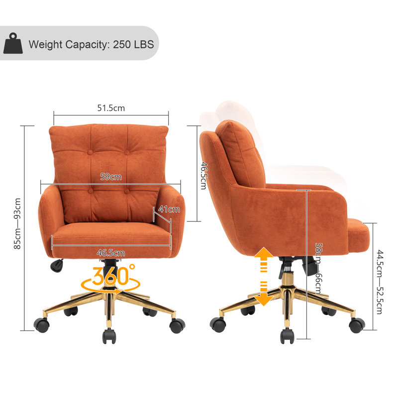 Zareon Office Chair, Orange