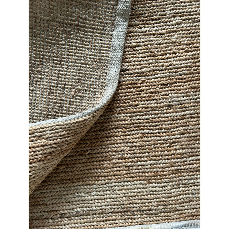 Jute / Sisal Area Rug in Gold, Rectangle 9' x 12'