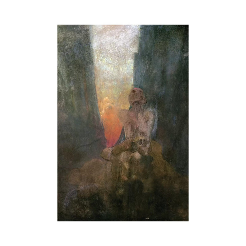 The Abyss, 1899 by Alphonse Mucha - Wrapped Canvas Painting