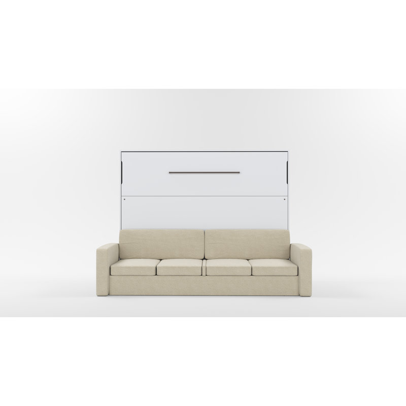 Neidelin Upholstered Bed, White/Cream