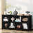 Farmhouse Wood Long Storage Organizer Bookcase-1980090-33435129