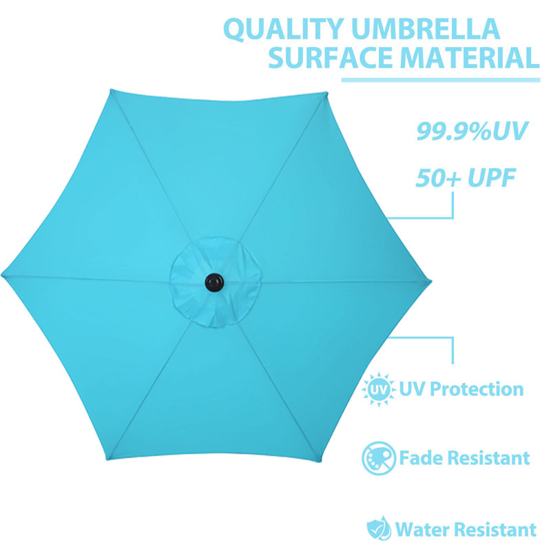 Parasol de marché 108 po, Bleu