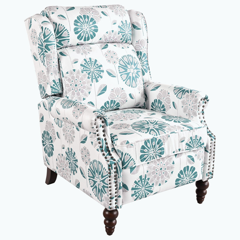 Fauteuil inclinable rembourré à dossier manuel