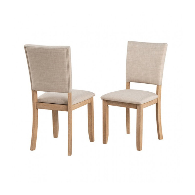 Chaise d'appoint Belsay (ensemble de 4), Naturel, Beige