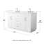 Ensemble de meuble-lavabo double 60 po Elan-128067575-128067576