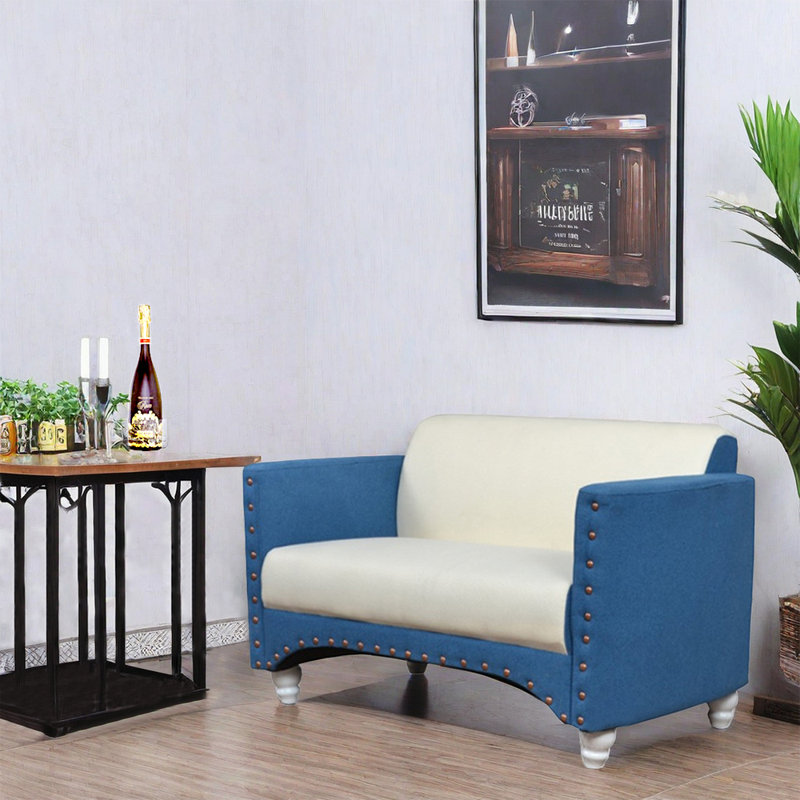 Banc rembourré en tissu