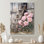 Dupera, pivoines par échelle de grange II - pivoines, art mural encadré