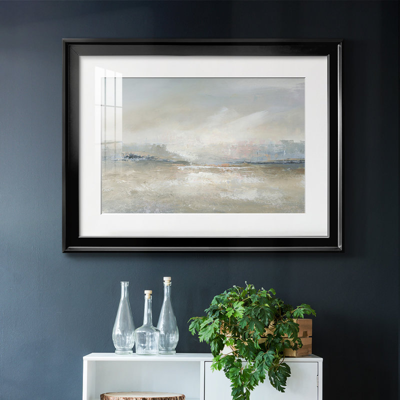 Horizon brume encadrée avec cadre biseauté et verre biseauté, Noir, H 19 po x l 27 po x P 1,5 po