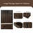 Faize 47.24 " Wide Hall Tree with Drawers and Shoe Storage-277491186
