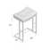 Tabouret de bar 26 po Bernadetta