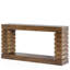 Console 70,87 po en bois brun étroit avec rangement pour canapé d'entrée