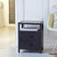 Industriel 2 Drawer Bedside Table