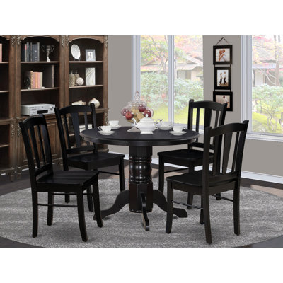 Solid Wood Dining Set by Red Barrel Studio