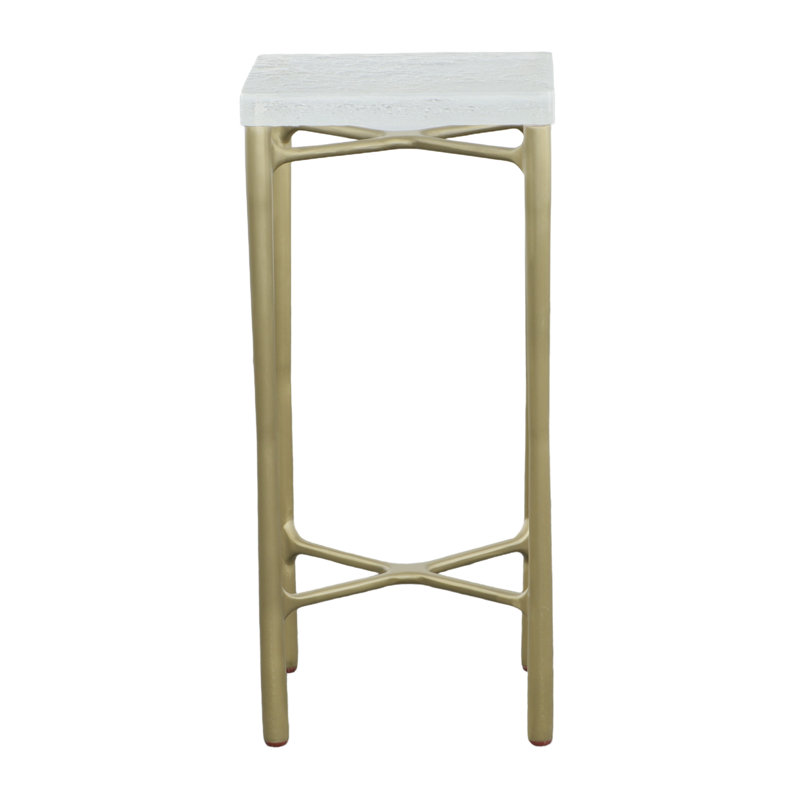 Libby Langdon Glass Top End Table
