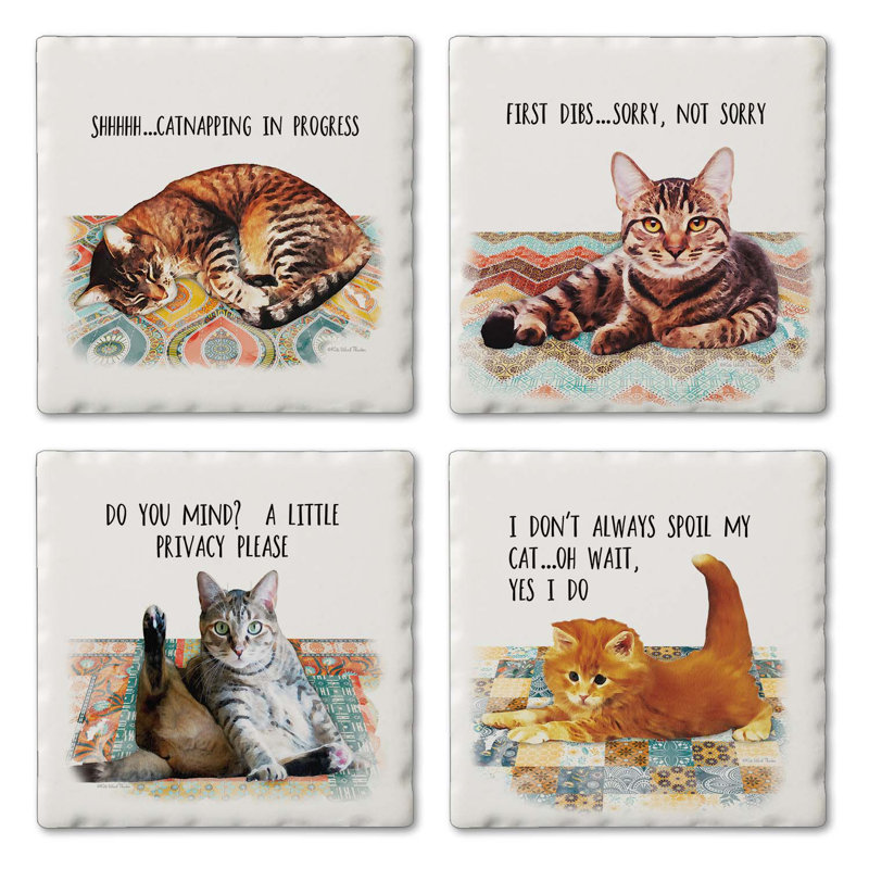 Ensemble de sous-verres Cat Nappy
