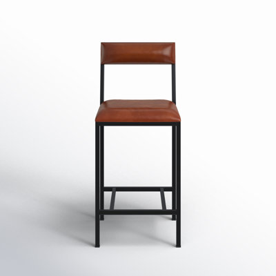 Augustus Genuine Leather Bar & Counter Stool