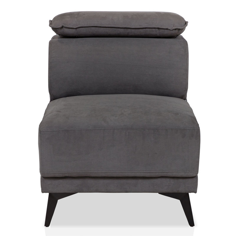 Fauteuil de chambre en polyester 39,38 po, 100% polyester gris foncé