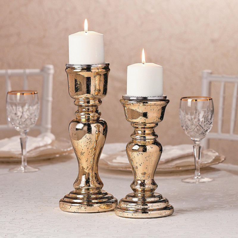 15'' H Metal Tabletop Candlestick