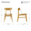 Chaise en bois massif-705503400