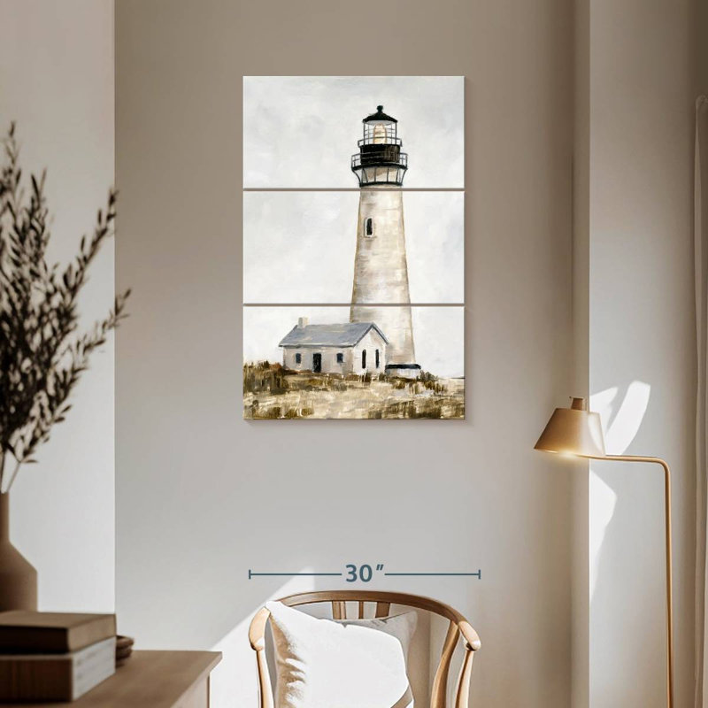 Rustic Lighthouse II, 57" H x 36" W