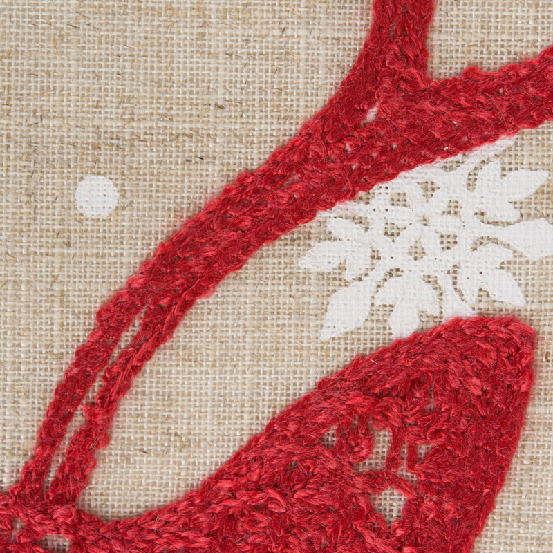 Chemin de table Scarlett, L 70 po x l 14 po, Renne rouge